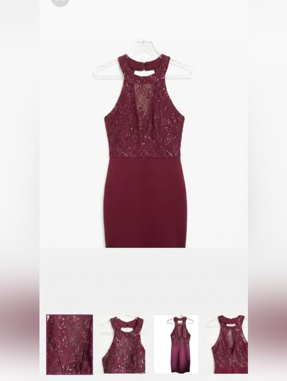 Metallic Lace Dress Juniors